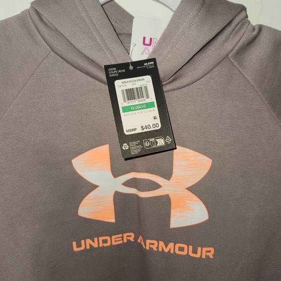 Under Armour Gray and Orange Performance Sweatshirt - Picture 2 of 5
